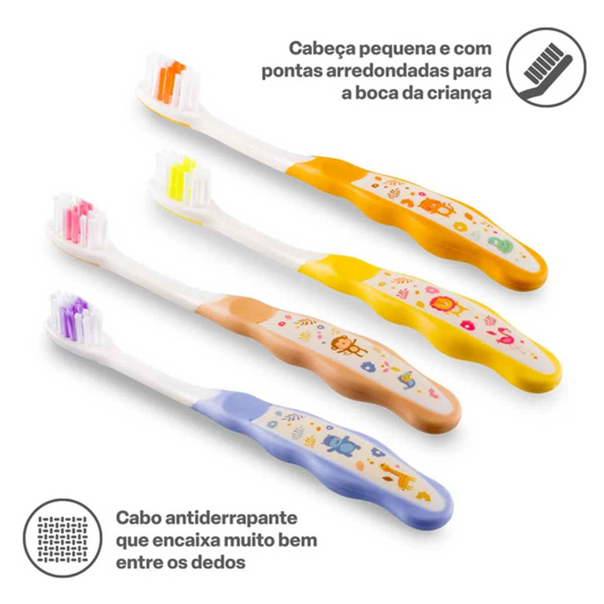 Escova de Dente Infantil Clear Up 1+ Anos 1 Unidade (Cores Sortidas)