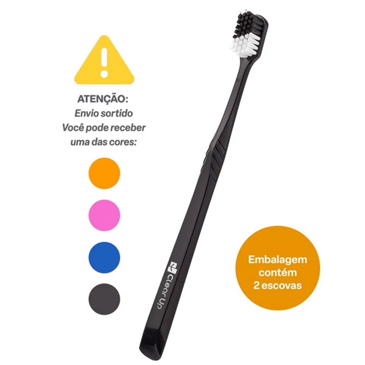 Escova de Dente Ultra Clear Up Com Cerdas Ultra Macias 2 Unidades (Cores Sortidas)