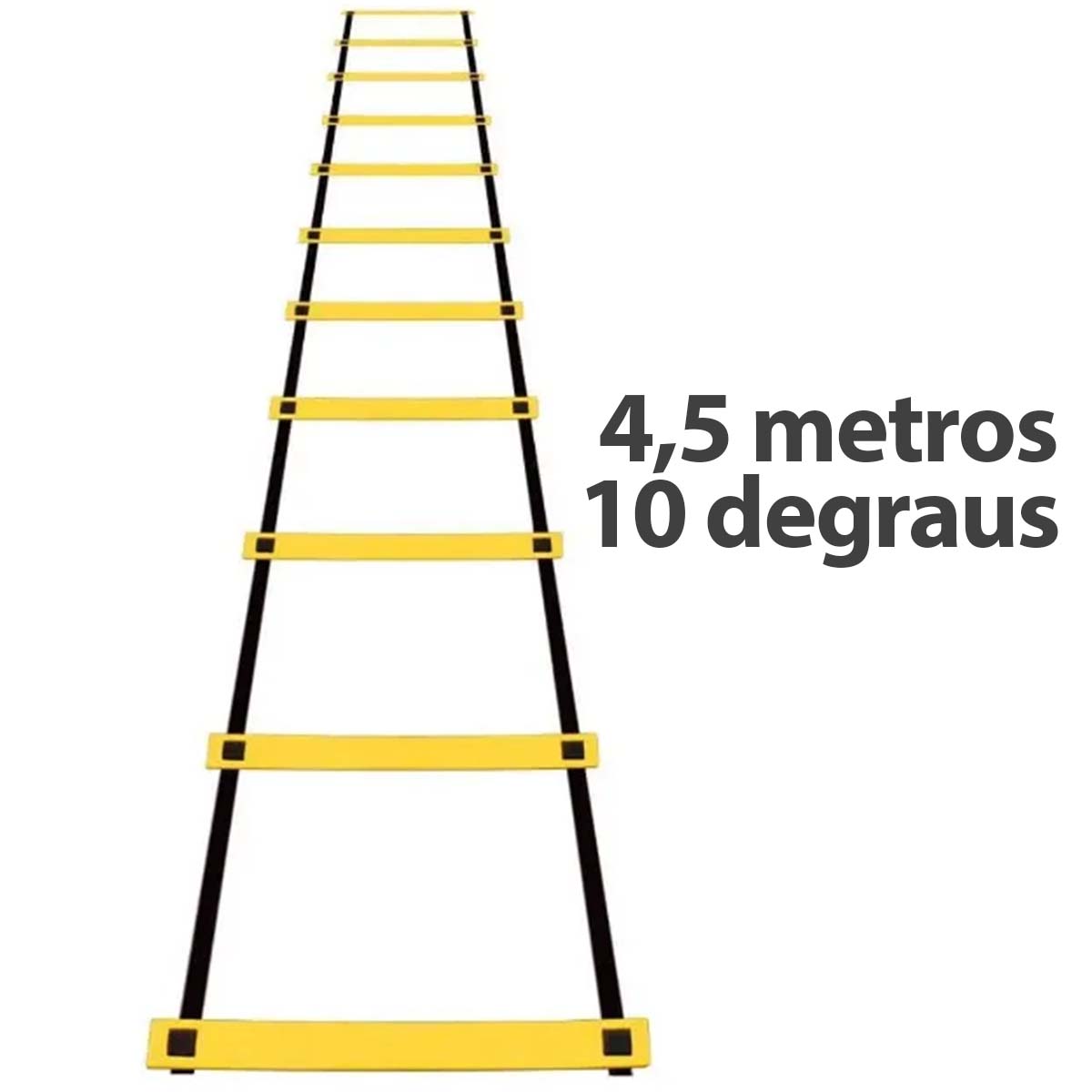 Escada De Agilidade 4,5m 10 Degraus e Bolsa
