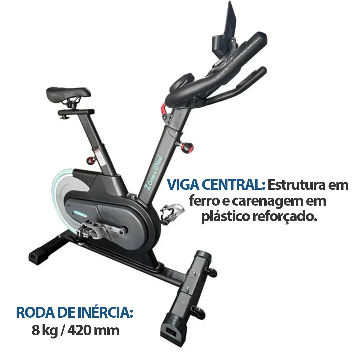 Bicicleta Bike Spinning Magnética ZC300 Preta Oneal