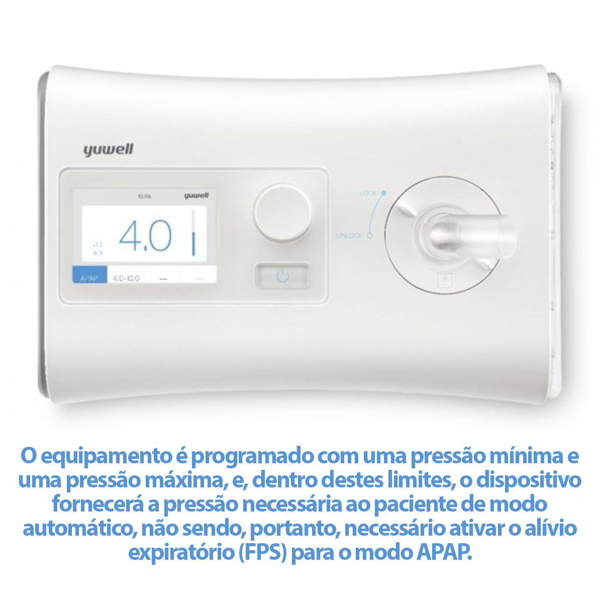 Cpap Sleeplive LT Automático com Umidificador Yuwell YH550