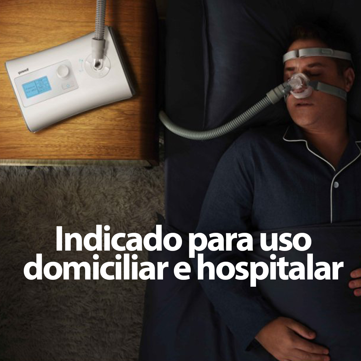 Cpap Sleeplive LT Automático com Umidificador e WI-FI Yuwell YH550
