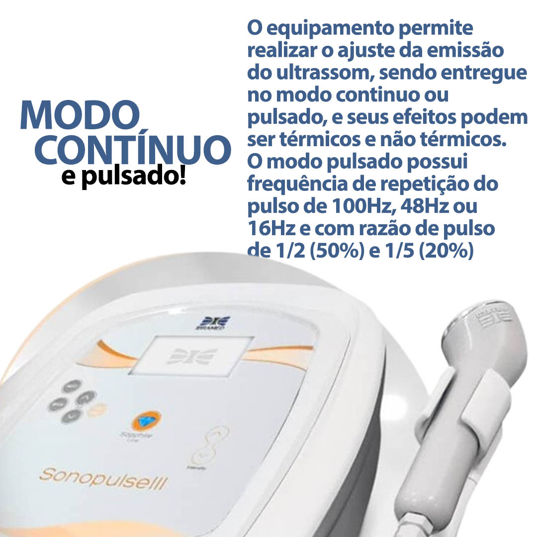 Ultrassom Sonopulse III Ibramed Mhz S34 