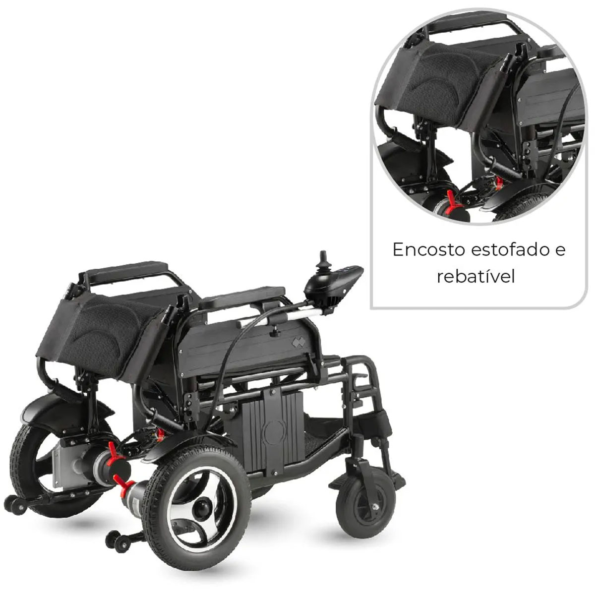 Cadeira de Rodas Motorizada Dobrável D800 Dellamed