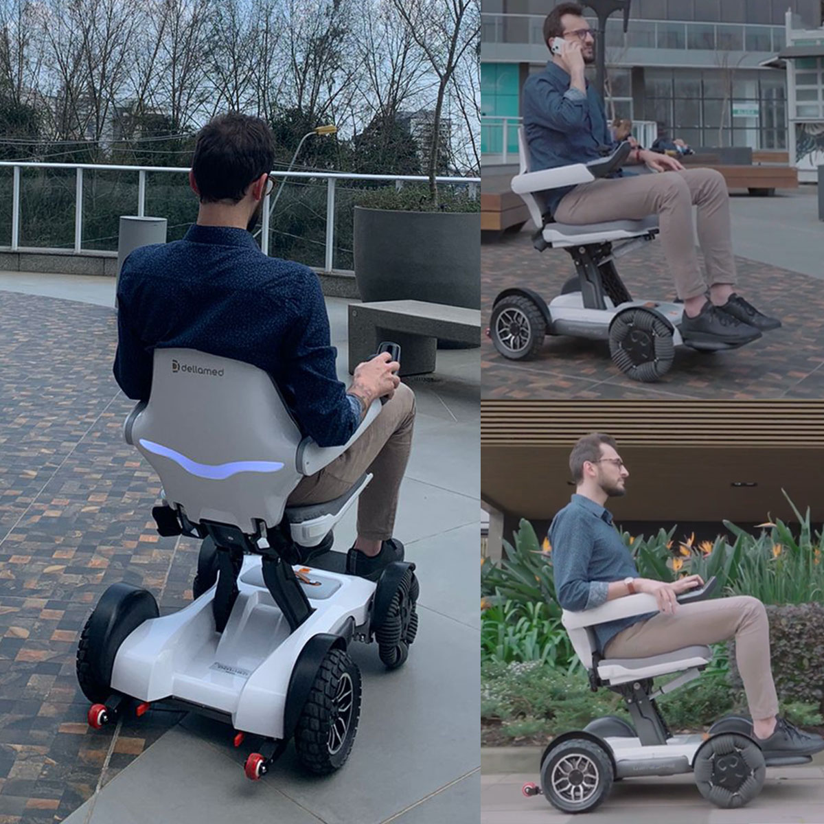 Cadeira Motorizada Dobrável até 120Kg Spacemed Dellamed