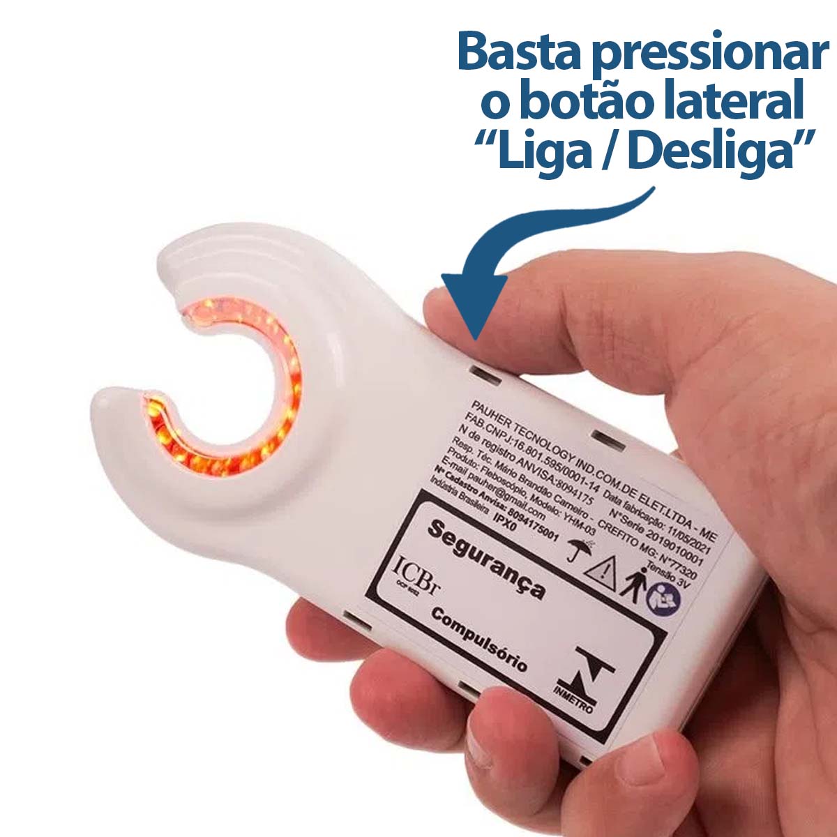 Venoscópio Localizador de Veias Acha Veia Ortho Pauher