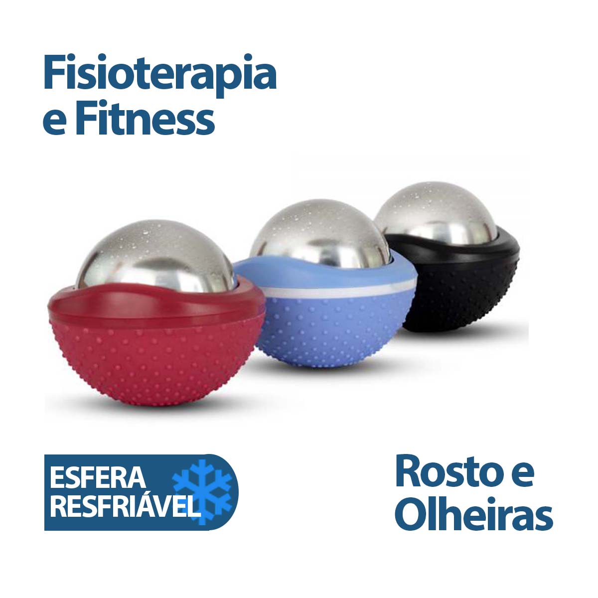 Ice Ball 2 em 1 Para Crioterapia e Massagem Terapeutica 6cm