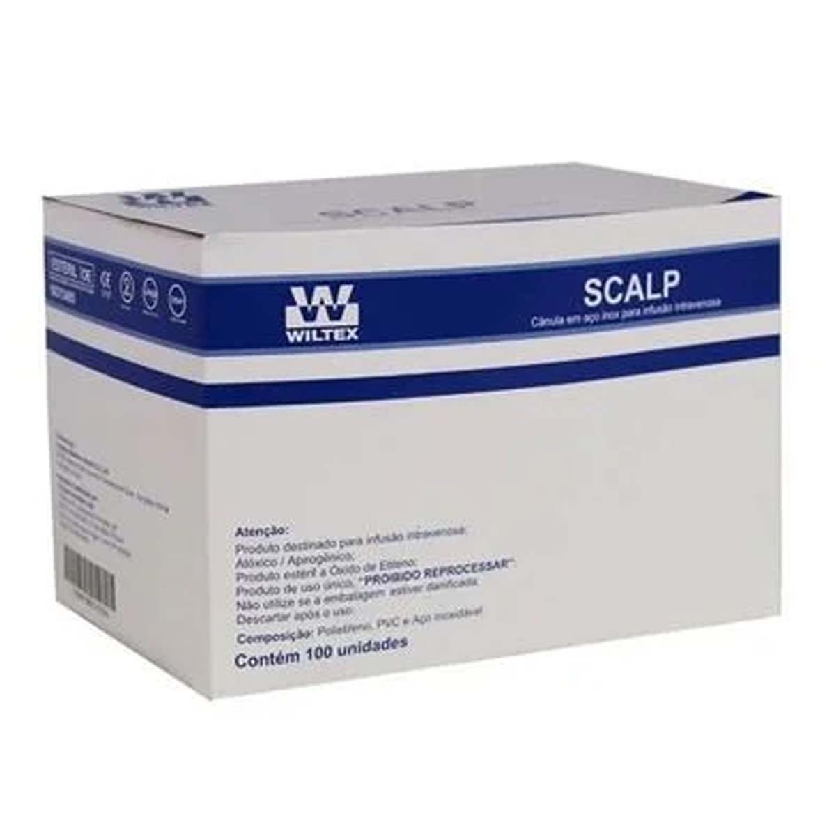 Scalp Estéril Polybag 23G Packing Safer Unidade 