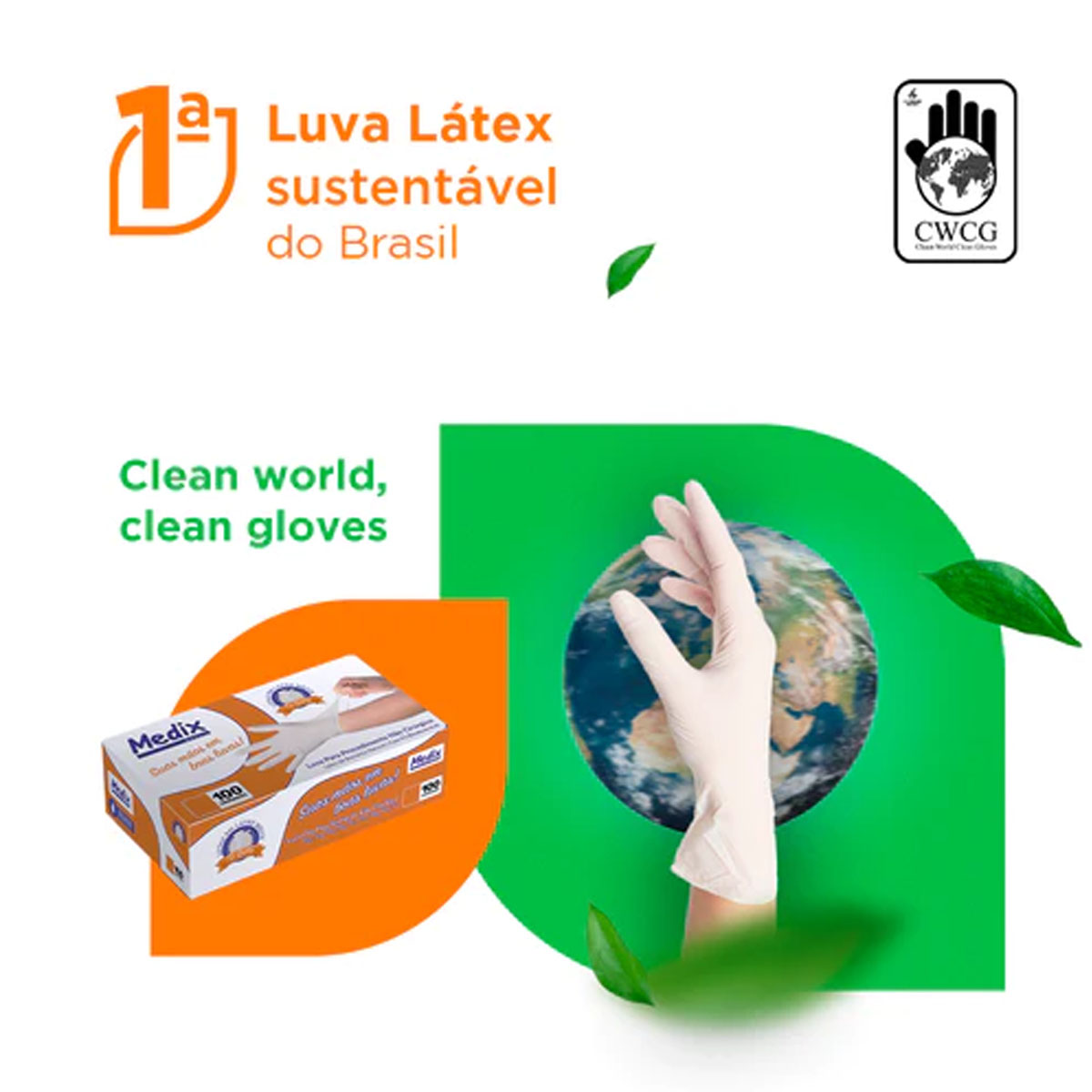 Luva Latex de Procedimento Sem Pó 100 Un Medix
