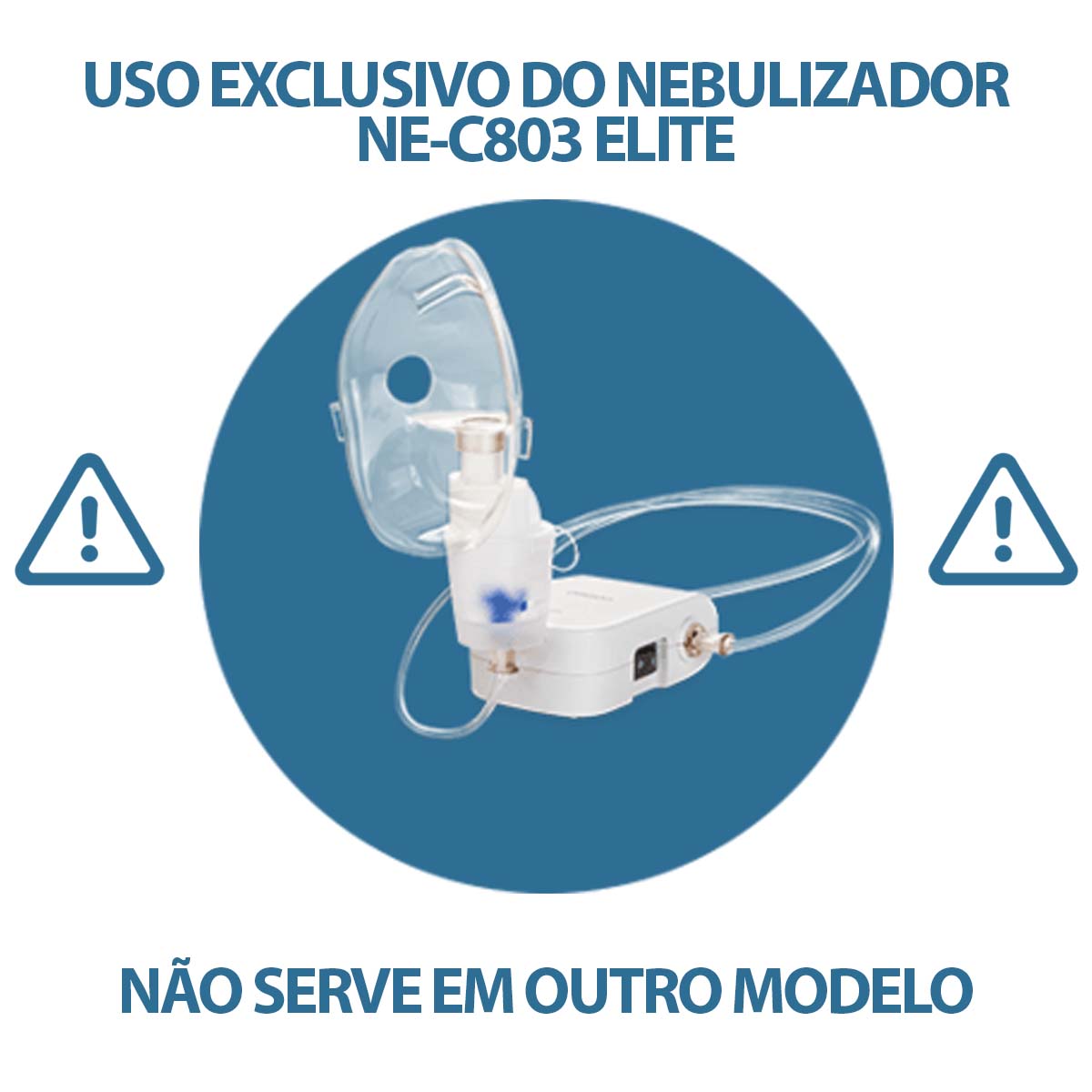 Kit de Reposição com Bucal para Inalador Portátil Omron NE-C803 Elite