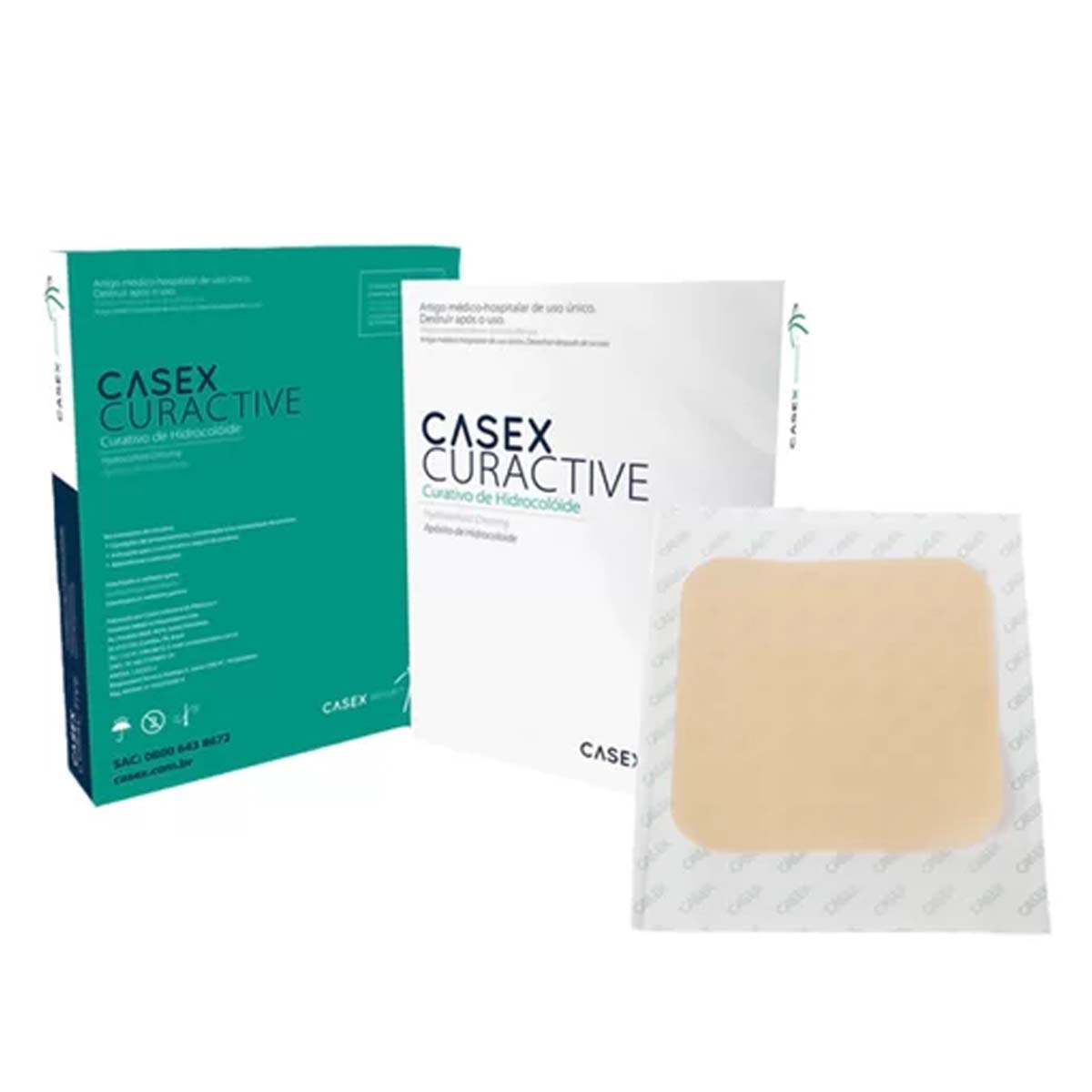 Curativo Hidrocoloide Extra Fino 10x10cm 1 Unidade Casex