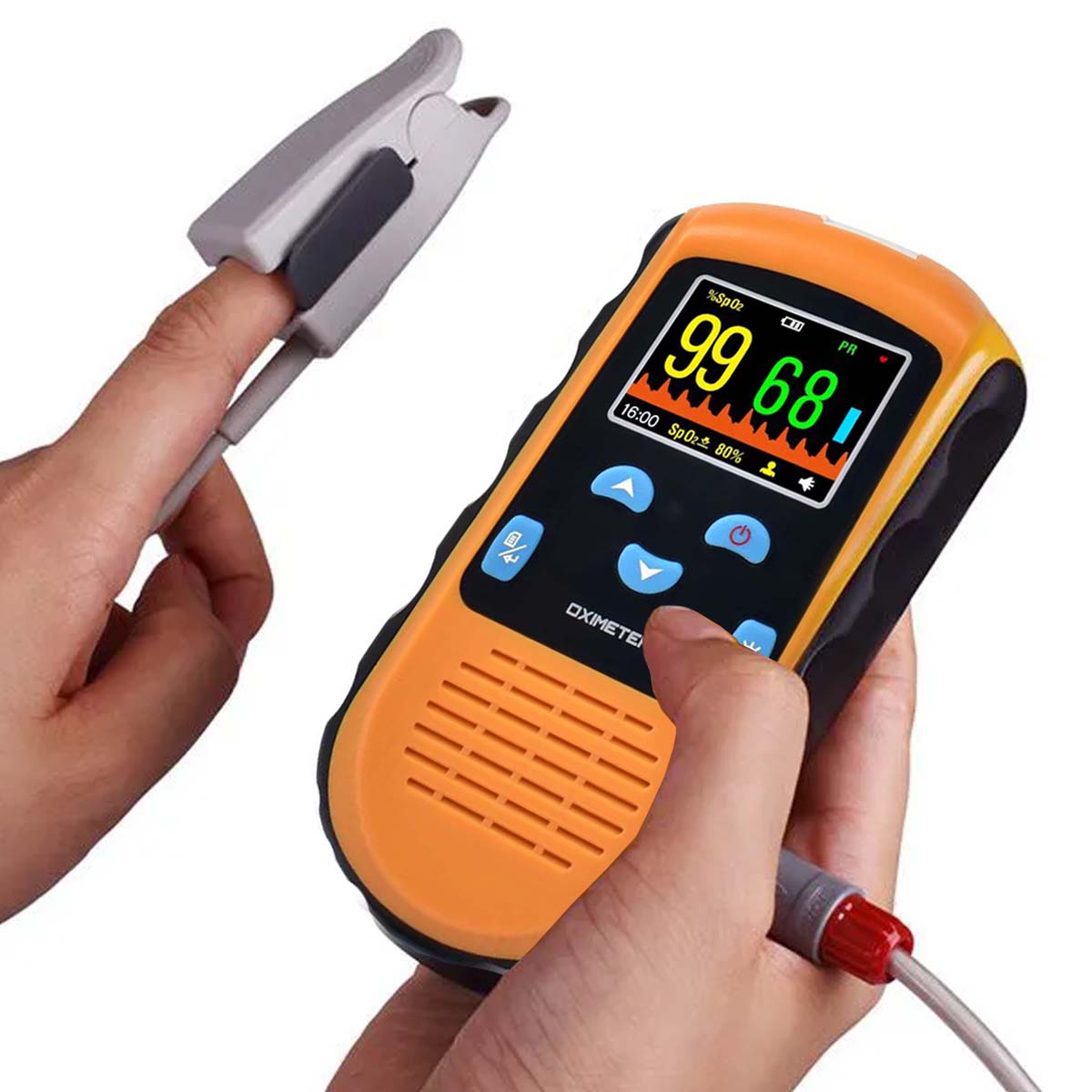 Oxímetro De Pulso PC66B Medmax Com Sensor Clip Adulto