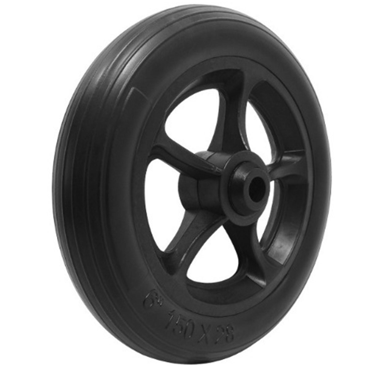 Roda 6 Polegadas para Cadeira de Banho PVC 