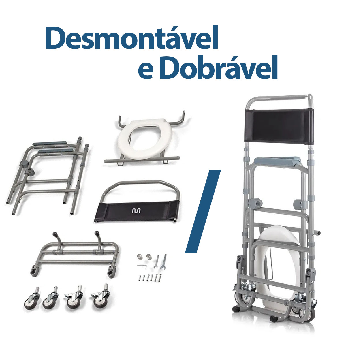 Cadeira Higiênica Banho Multiuso Desmontável HC399
