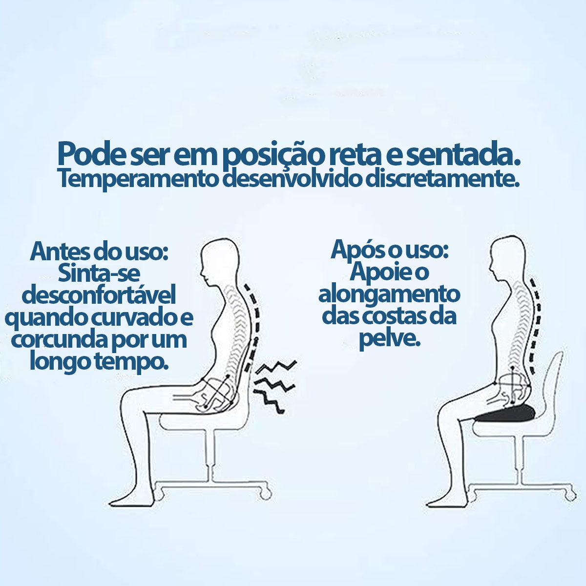 Almofada Anatomica Gel Protetor Coccix C/Capa Supermedy