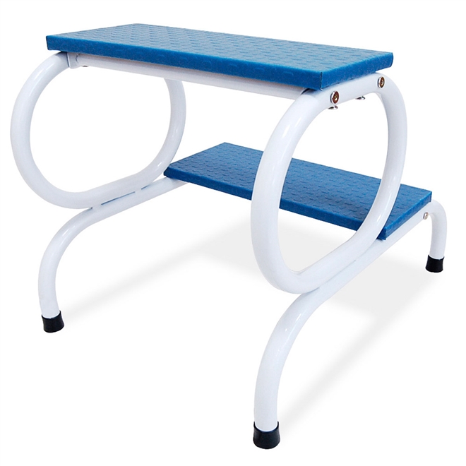 Escada Clínica Tubular Arktus Azul 2 Degraus