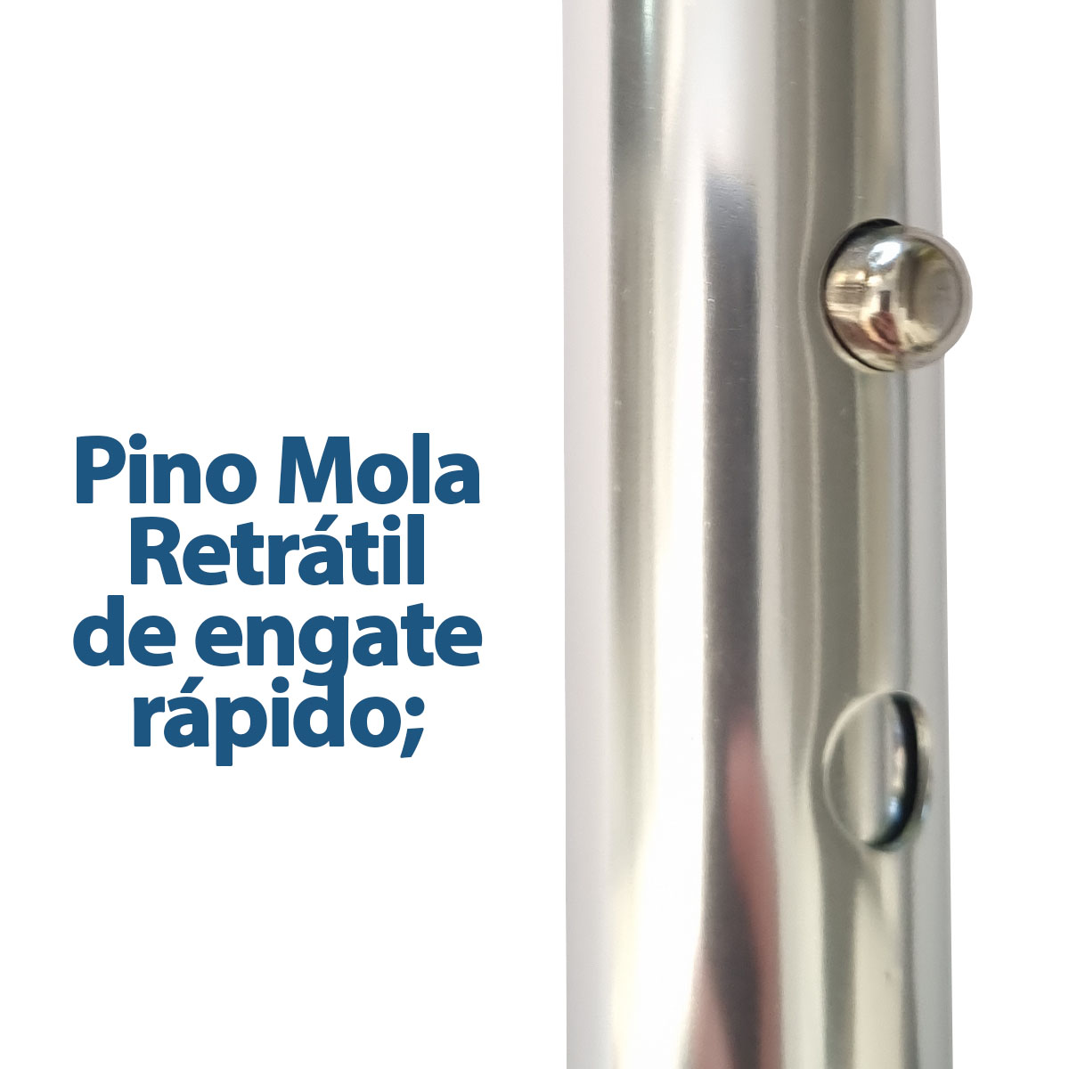 Muleta Canadense Fixa de Alumínio Azul Supermedy Par