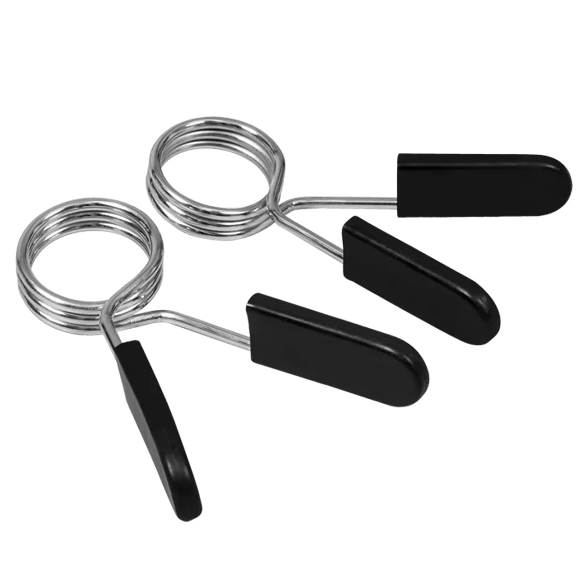 Barra para Musculação Cromada Com Presilha e Aro 40cm Par
