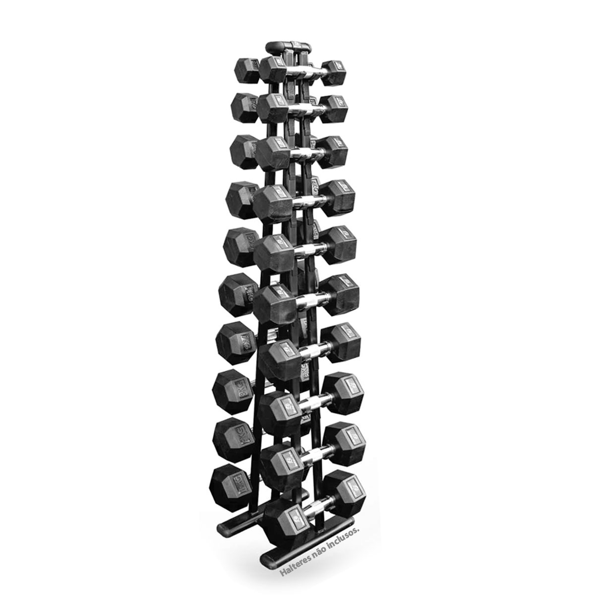 Suporte Para Halteres Oblongo 1 a 10kg 10 Pares
