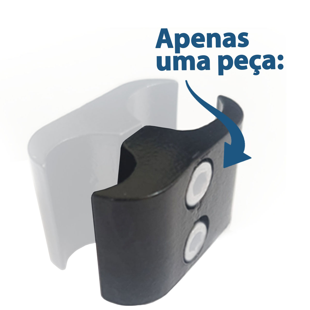 Abraçadeira de Freio para Cadeira de Rodas Alumínio 1x3/4 Lado Alojamento Unidade