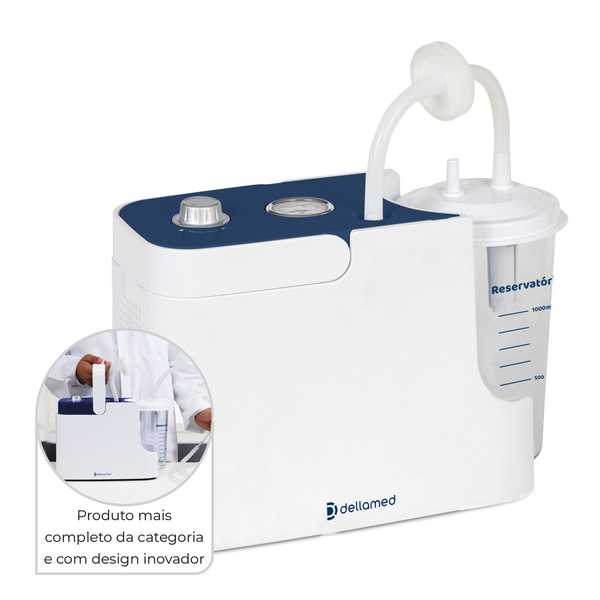 Aspirador de Fluídos e Secreções Aspiramed Dellamed
