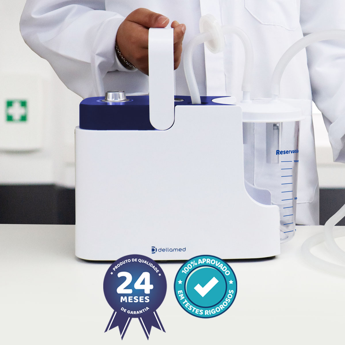 Aspirador de Fluídos e Secreções Aspiramed Dellamed
