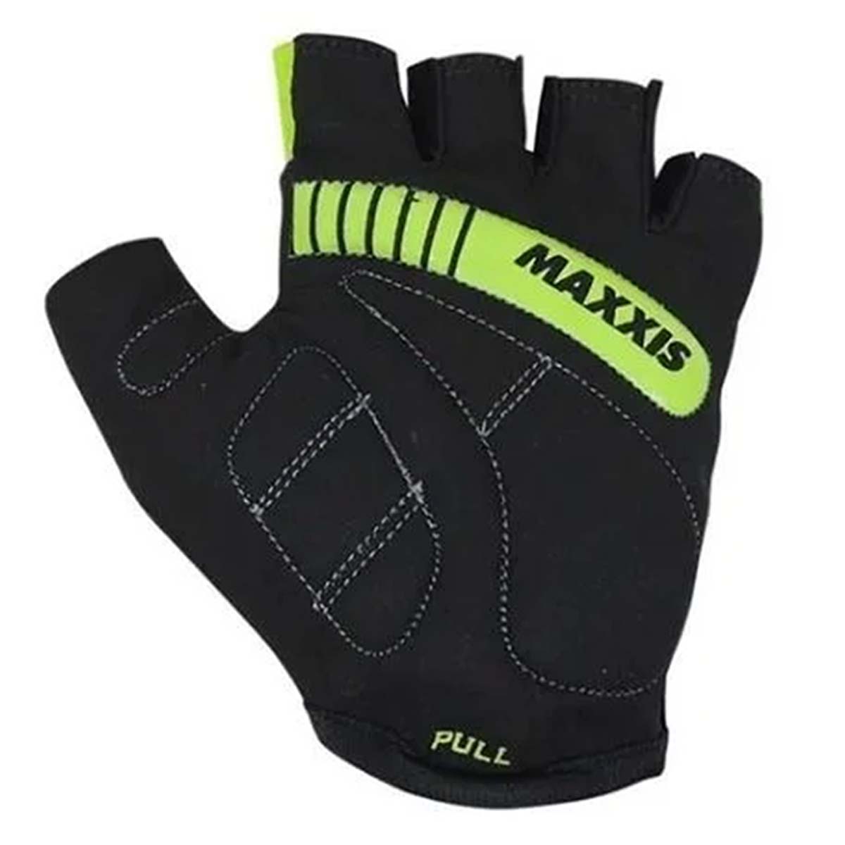 Luva Ciclismo Maxxis Dedo Curto Com Velcro Verde Fluor
