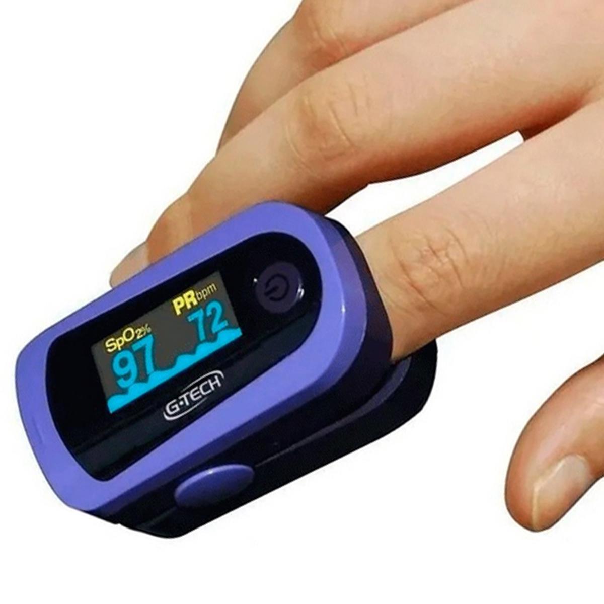Oxímetro de Dedo G-tech Portátil Oled Graph