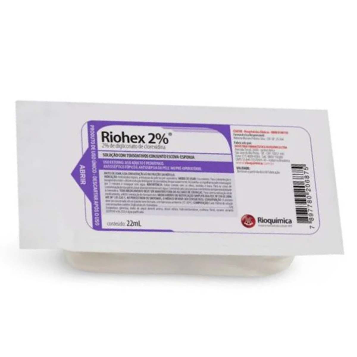 Escova para Assepsia com Clorexidina 2% Riohex 10 unid