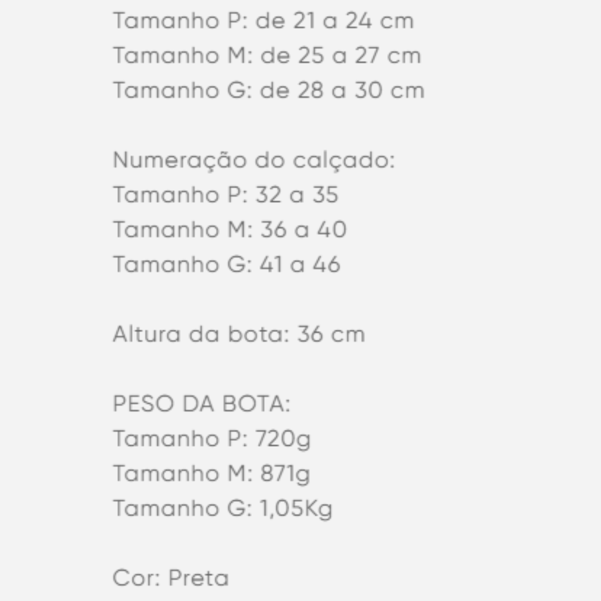 Bota Imobilizadora M1 Mercur Longa