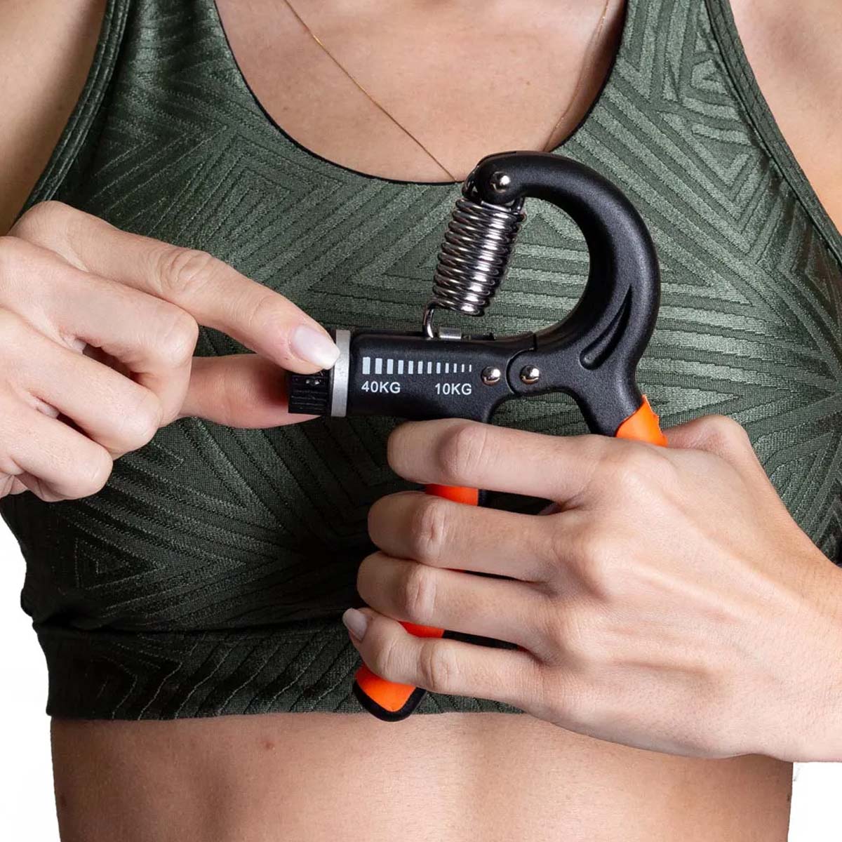 Hand Grip Ajustavel 10-40kg Laranja T99 Acte Sports