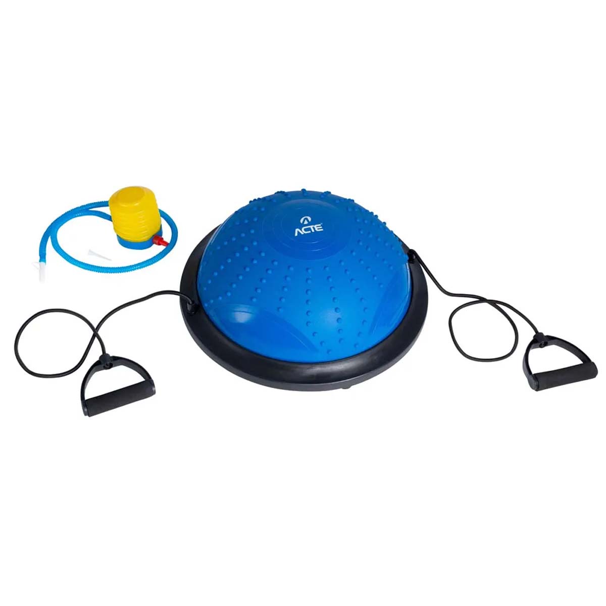 Bosu Meia Bola Dome Com Elásticos e Bomba Acte Sports