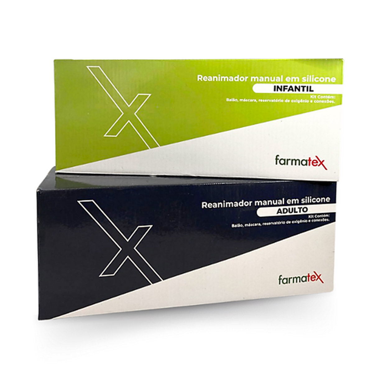 Reanimador Infantil Ambu Completo de Silicone Farmatex