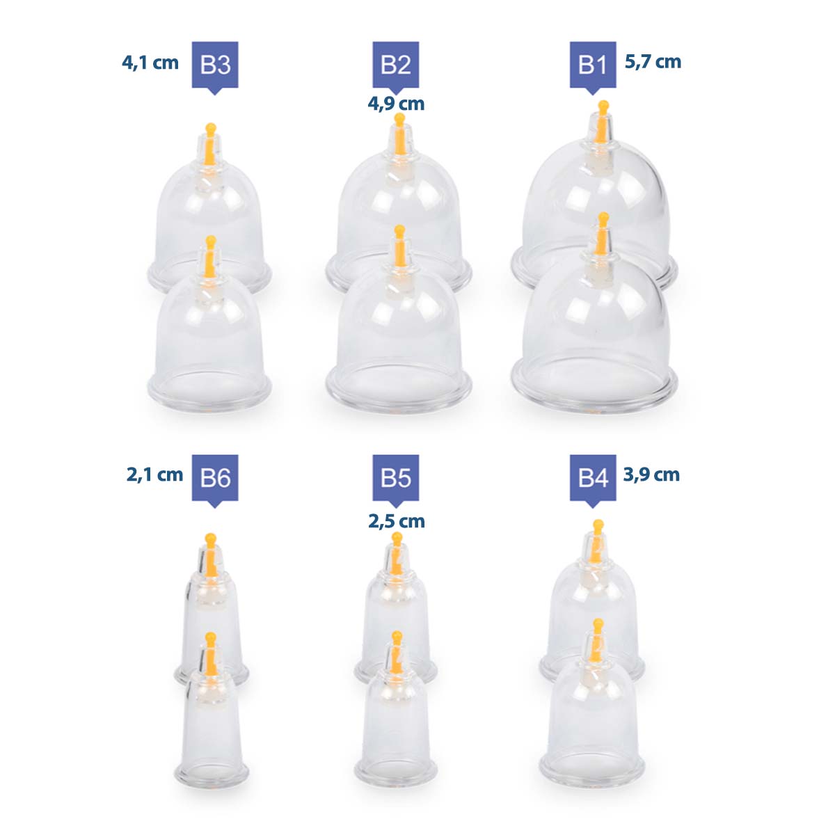 Kit Aplicacao Ventosas Luxo com 12 Pecas com Aplicador Estek
