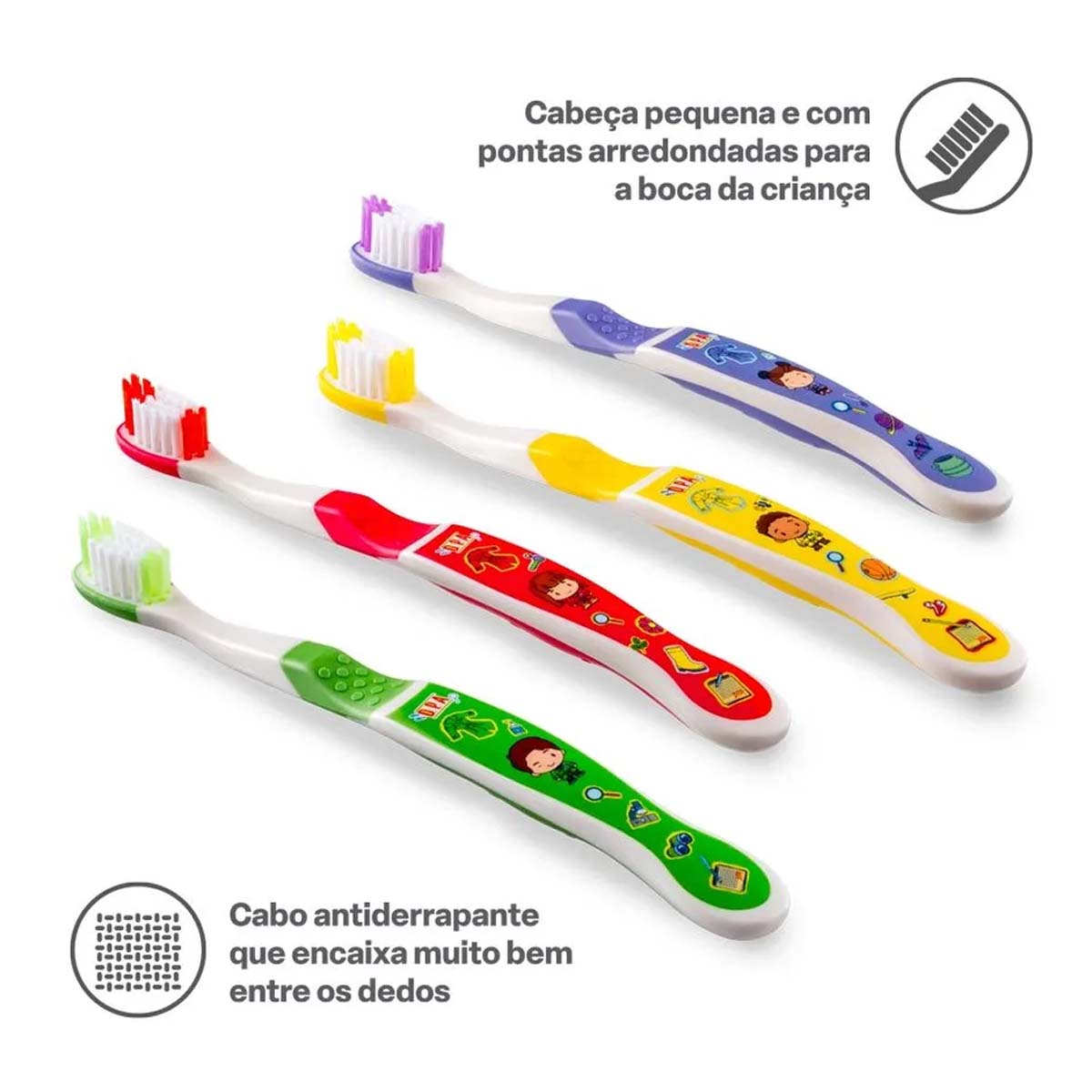Escova de Dente Infantil DPA 3+ Anos 1 Unidade (Cores Sortidas)