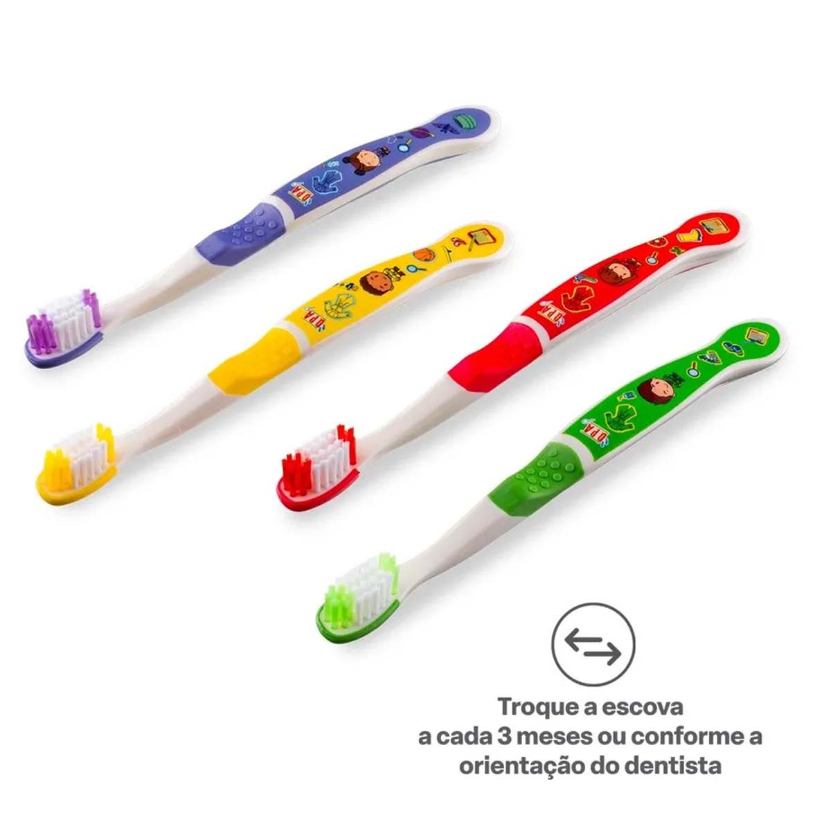 Escova de Dente Infantil DPA 3+ Anos 1 Unidade (Cores Sortidas)