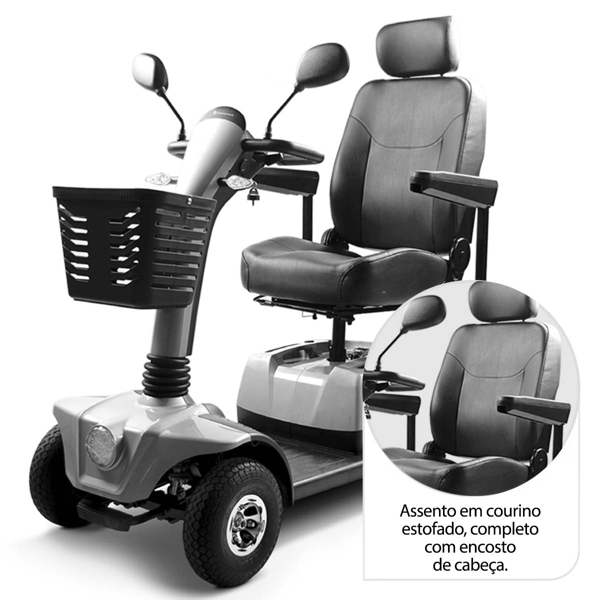 Scooter Elétrica CS Dobrável até 150 Kg Dellamed