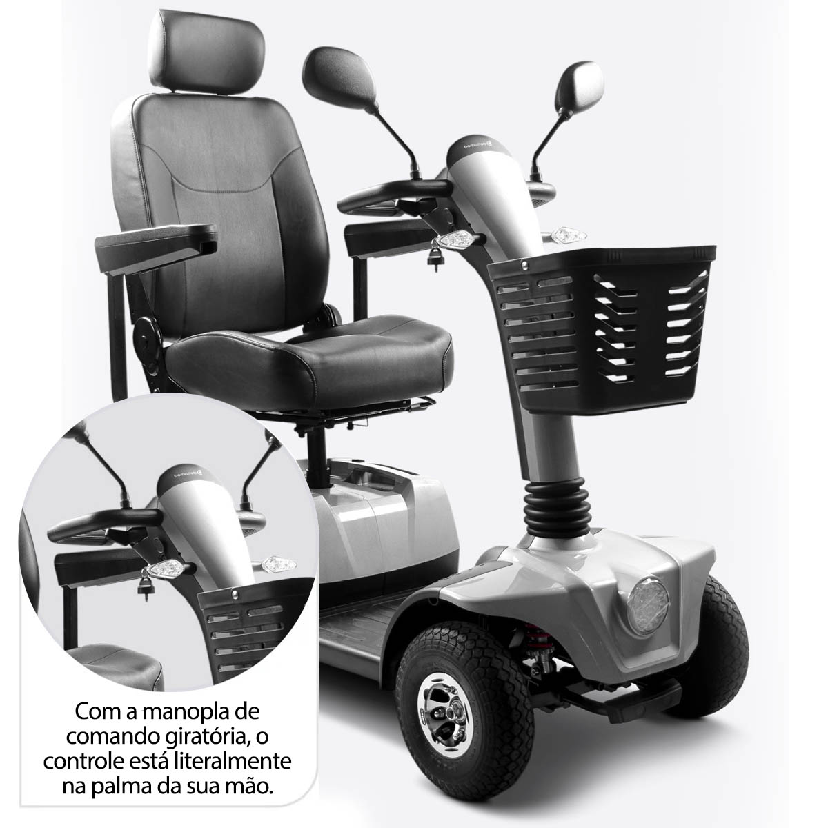 Scooter Elétrica CS Dobrável até 150 Kg Dellamed