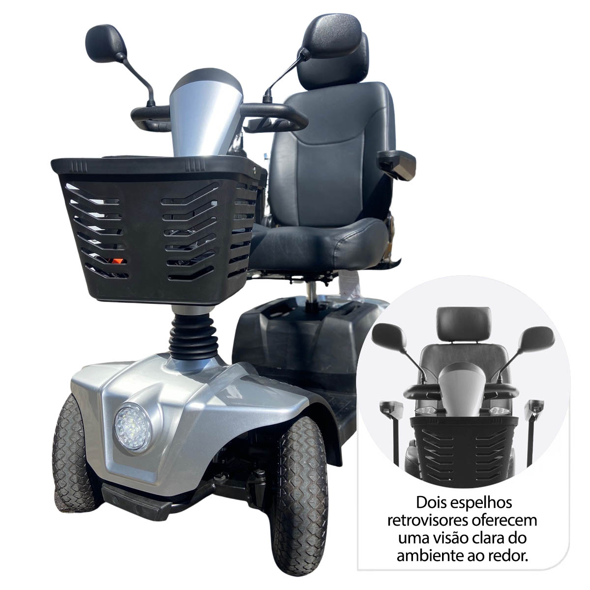 Scooter Elétrica CS Dobrável até 150 Kg Dellamed