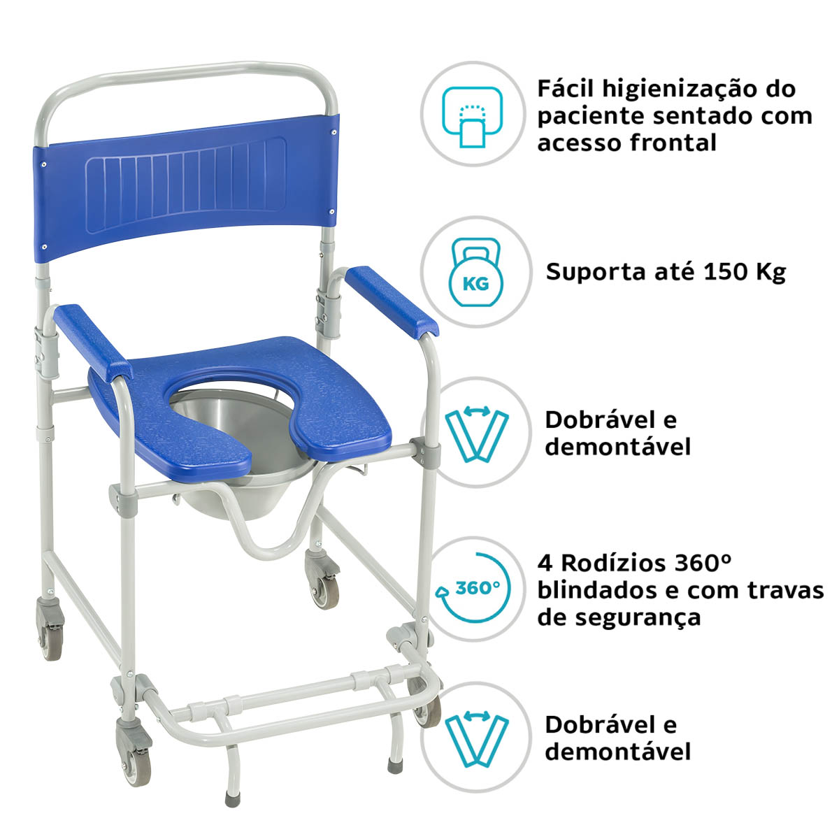 Cadeira de Banho D45 Higienica Dellamed