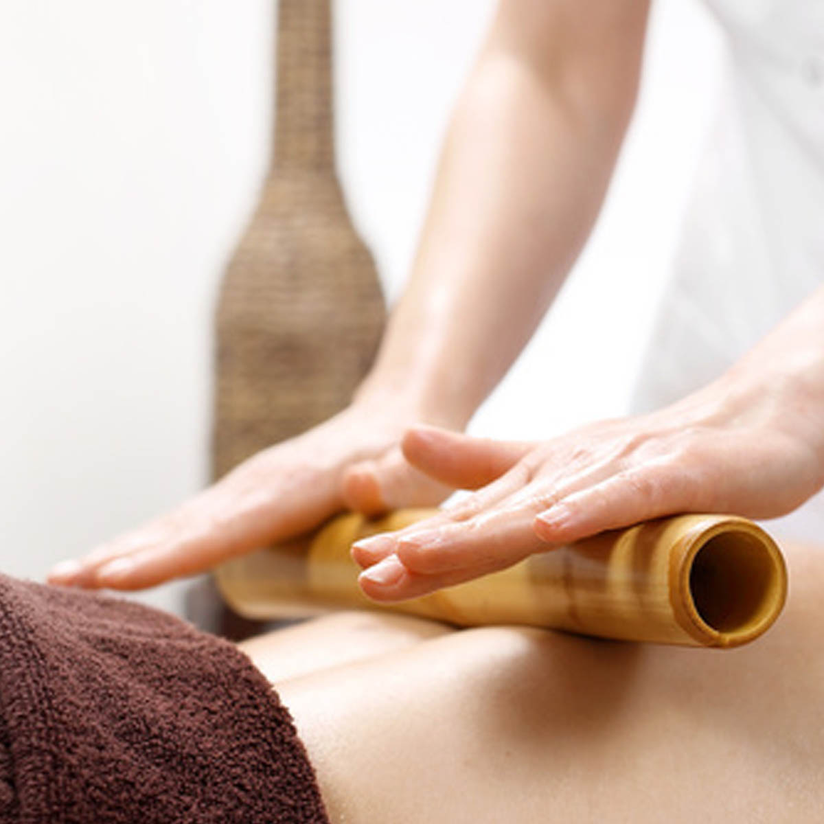 Kit Bambu para Massagens Modeladora Corporal e Facial com 6 Peças