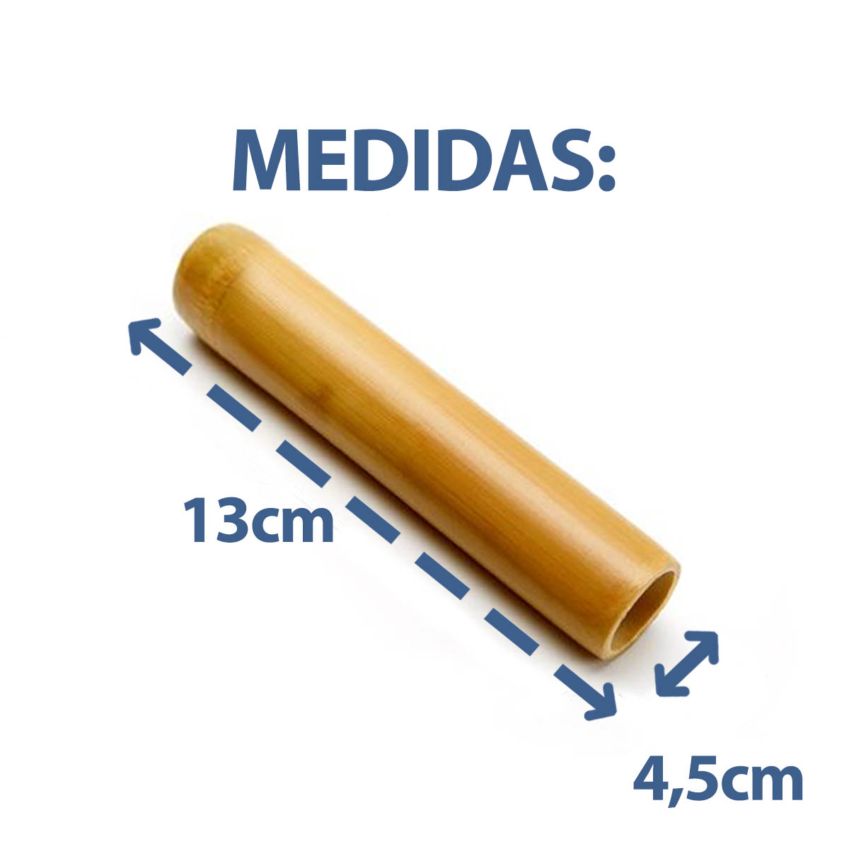 Kit Bambu para Massagens Modeladora Corporal e Facial com 6 Peças