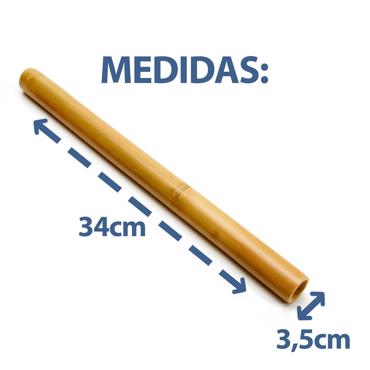 Kit Bambu para Massagens Modeladora Corporal e Facial com 6 Peças