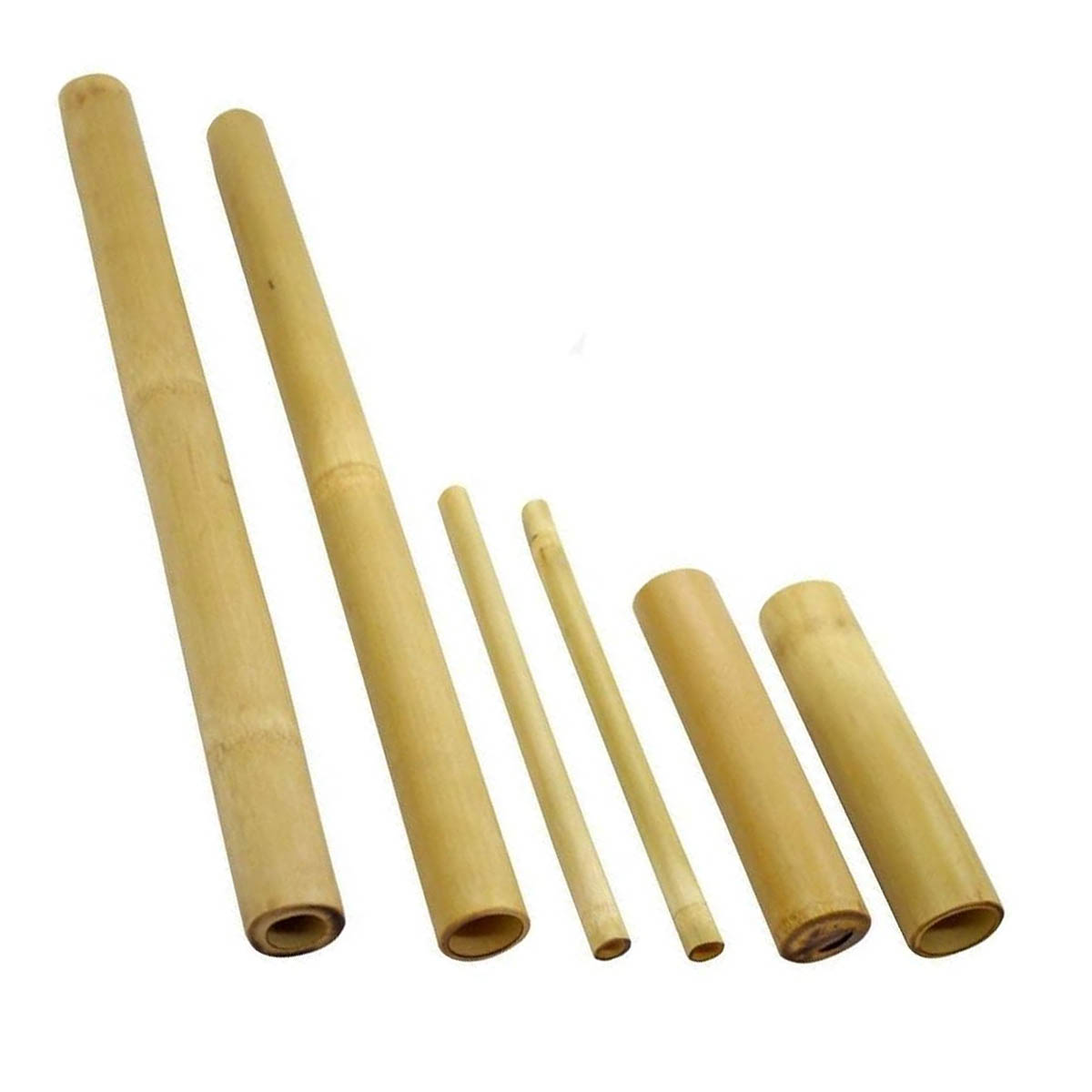 Kit Bambu para Massagens Modeladora Corporal e Facial com 6 Peças