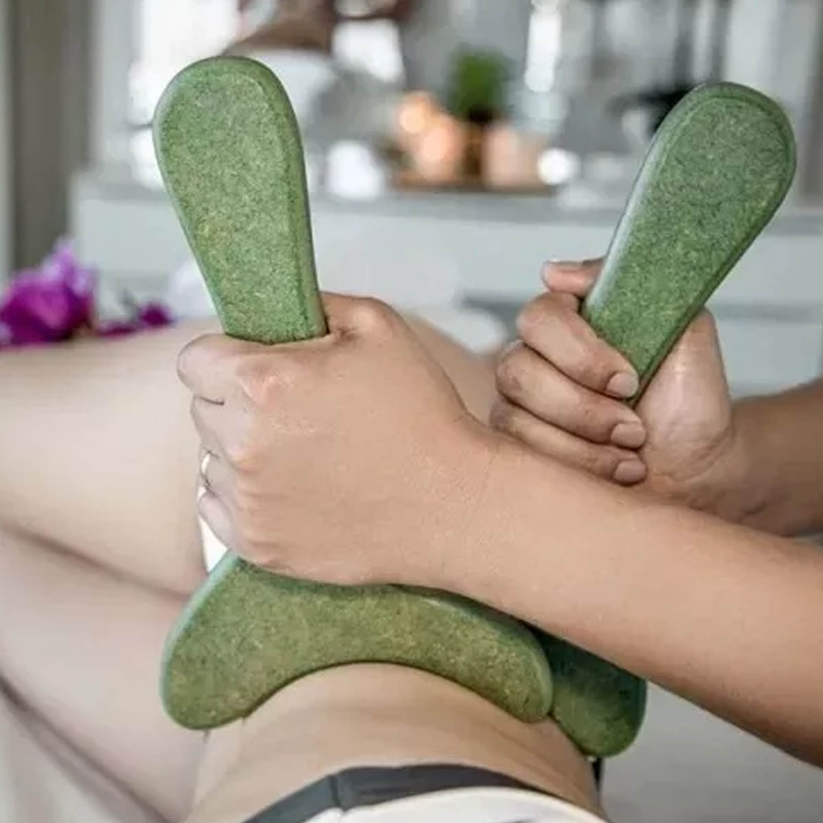 Par Pantalas Massageador Corporal Mdf