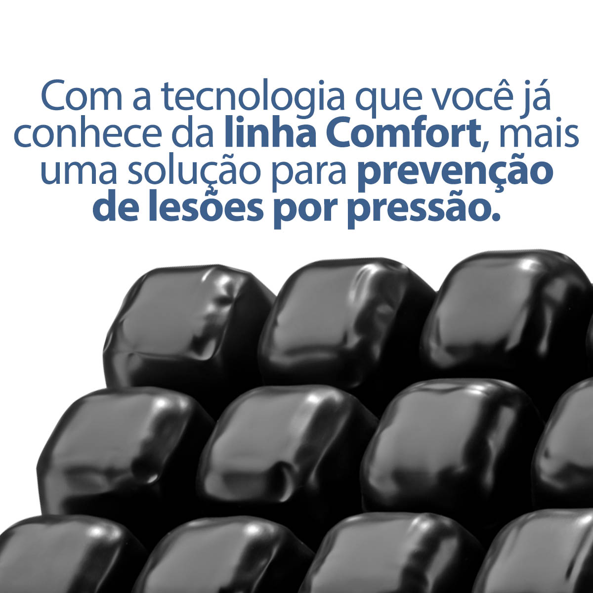 Almofada de Cadeira de Rodas Inflável Comfort Air 46x46x5,5cm Ortobras