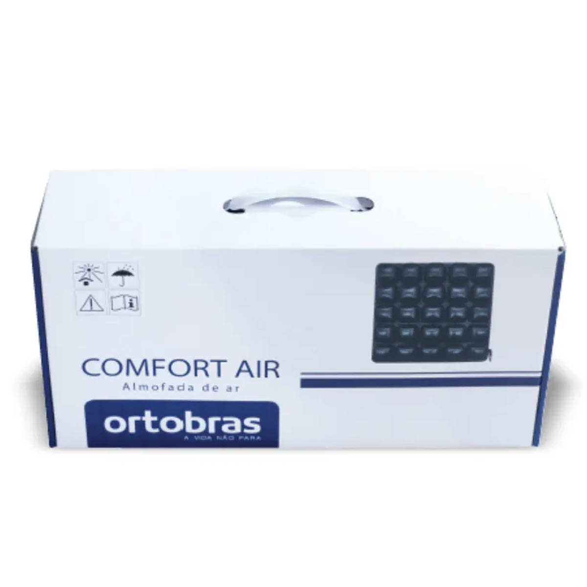 Almofada de Cadeira de Rodas Inflável Comfort Air 46x46x5,5cm Ortobras