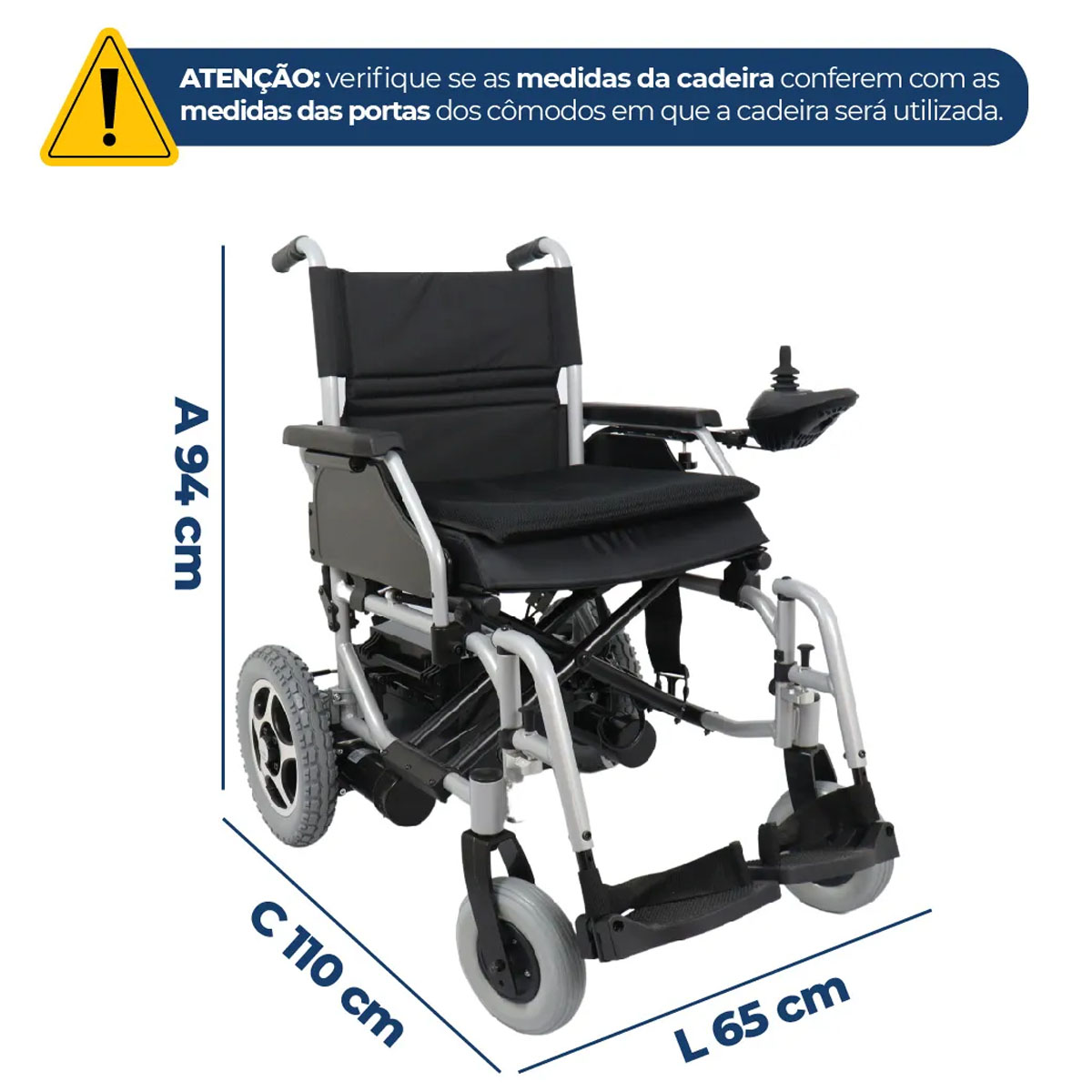 Cadeira de Rodas Motorizada Dobrável D900 Dellamed