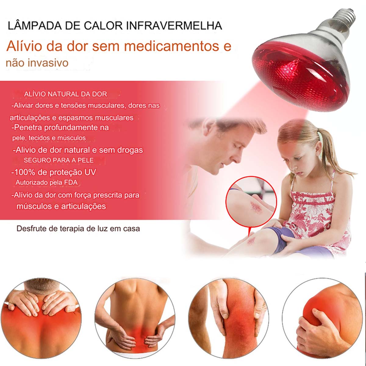 Lâmpada Infravermelho 150W 220V Doctor Lamp