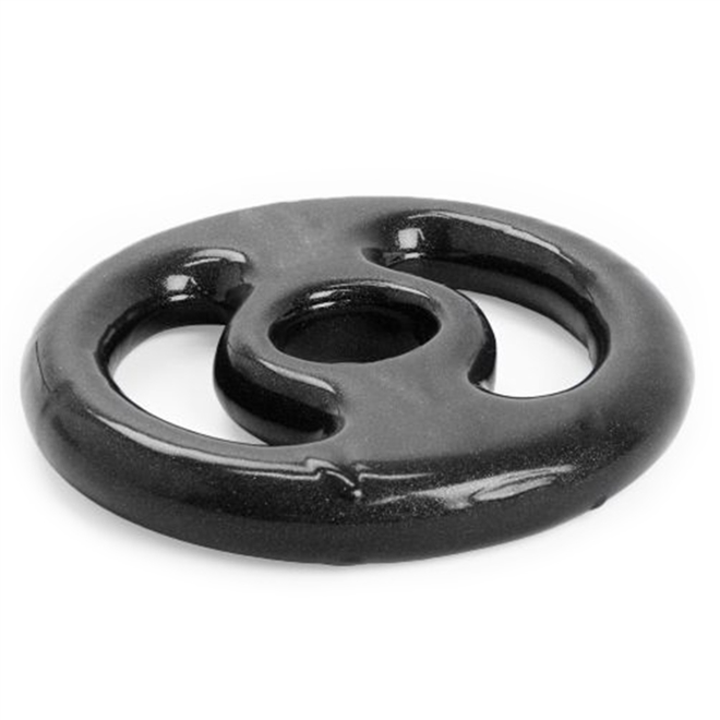 Anilha Emborrachada Preto 3kg